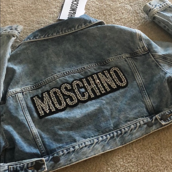 moschino h&m jean jacket